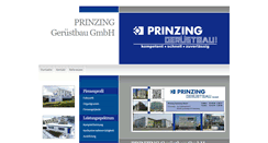 Desktop Screenshot of prinzing-geruestbau.de