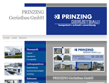Tablet Screenshot of prinzing-geruestbau.de